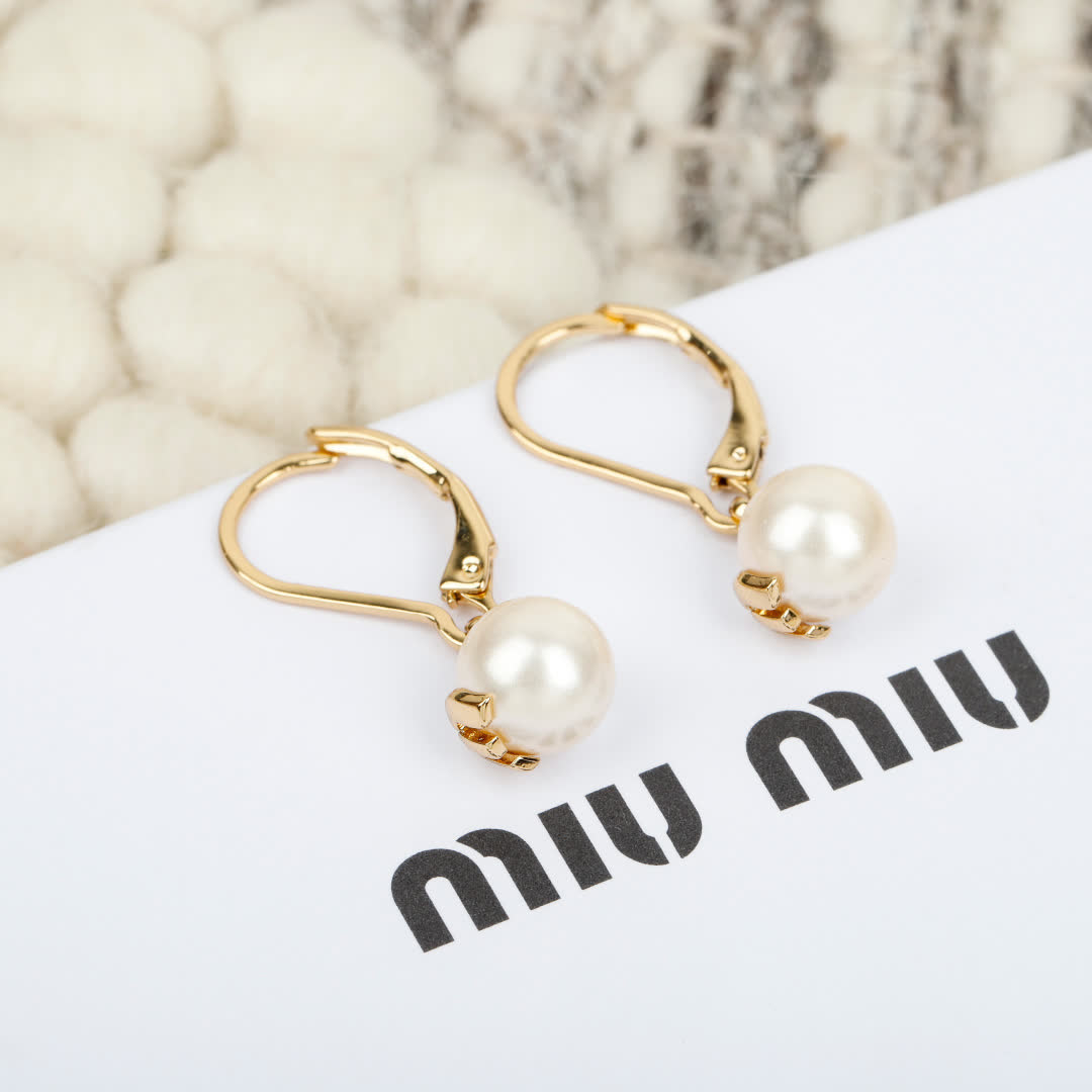 Miu Miu Pearl Earrings